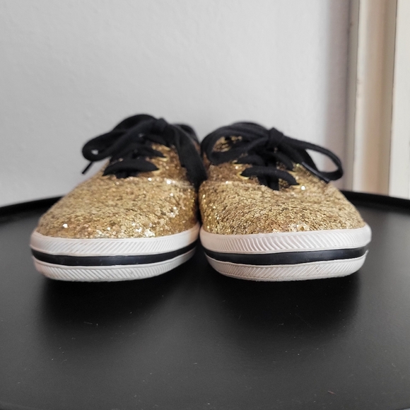 Keds ♠︎ Kate Spade New York Gold Glitter Shoes - Picture 15 of 15